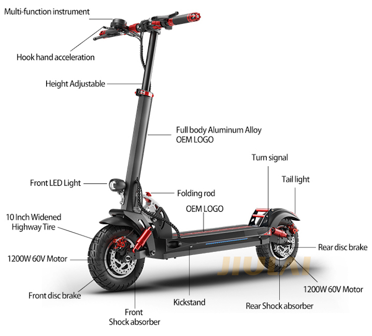 2400W electric scooter for adult